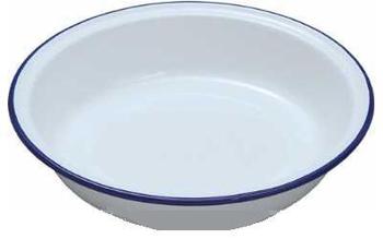 White Pie Dish Classic Round White Enamel Pie Dish in Different Sizes