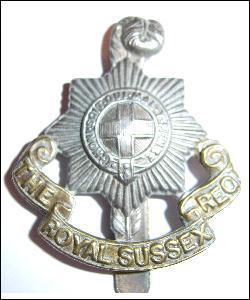 The Royal Sussex Regiment Infantry Cap Badge