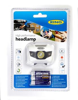 Cyba-Lite Ring High Performance Headlamp / Head Torch With RED LED Mode - main image