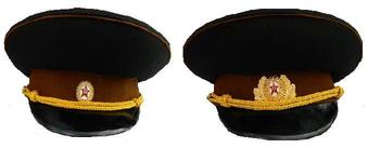 Soviet Russian Brown Visor Cap Hat