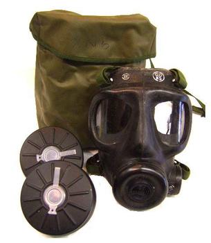 British Army S6 Respirator with Bag and Filter Used Grade 1 Masks and Bag