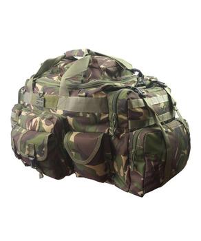 Woodland Camo DPM Military Style Holdall Molle Compatible Adjustable Saxon Holdall  - main image