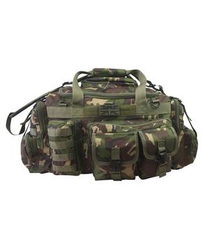 Woodland Camo DPM Military Style Holdall Molle Compatible Adjustable Saxon Holdall  - main image
