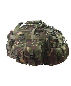 Woodland Camo DPM Military Style Holdall Molle Compatible Adjustable Saxon Holdall  - main image