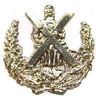 Single Scottish white metal Collar badge