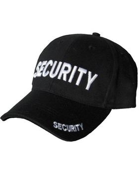 Security Baseball Cap Black Quality Made Cotton Security Hat