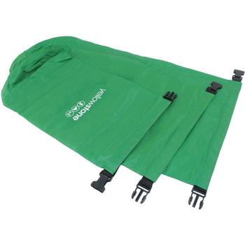 Dry Sacks Set Of 3 Ultra Light Weight Weather Resistant Green Roll Top Bags  - main image
