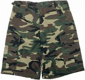 Bermuda Shorts Woodland camo, Camo U.S. Cargo Combat Shorts