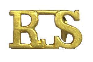 Brass Royal Scots Shoulder title