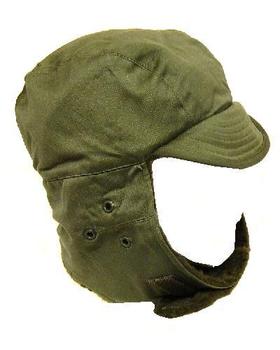 Green Trapper Hat Military Issue For Cold Climates - main image