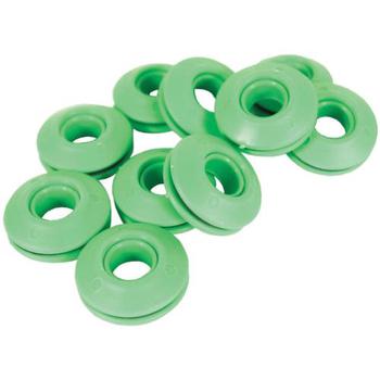 Green Snap Eyelets Pack of 10 / 12mm Self Seal Snap Eyelet