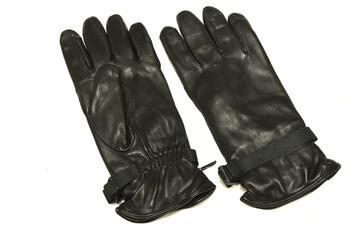 Black Soldier 95 Leather Gloves Brand New Black Leather Genuine Issue Soldier 95 Army Gloves - main image
