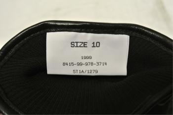 Black Soldier 95 Leather Gloves Brand New Black Leather Genuine Issue Soldier 95 Army Gloves - main image