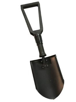 Spade / Shovel Black Dutch Army Military Issue Strong 3 Way Spade With Tri Colour Cover ~ New - main image