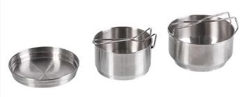 Stainless Steel Cookset Czech 3 Piece Stainless Steel Mess Kit - main image