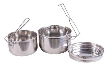 Stainless Steel Cookset Czech 3 Piece Stainless Steel Mess Kit - main image