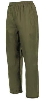 Stormguard Trousers Water Resistant Lightweight Packaway Olive Green Over Trousers - main image