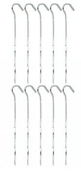 Summit Corkscrew Tent Pegs Pack Of Ten Steel Cork Screw Pegs Ideal For Hard Ground - main image
