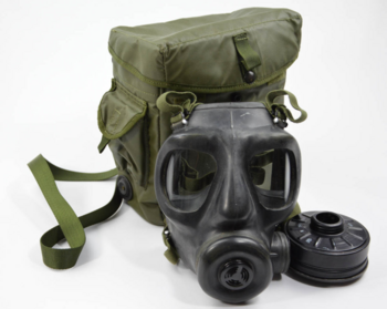 British Army S6 Respirator With Bag and Filter Used Grade 1 - main image