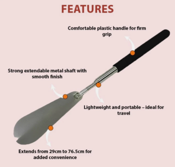 Extendable Shoe Horn Ideal To Save You Bending - main image
