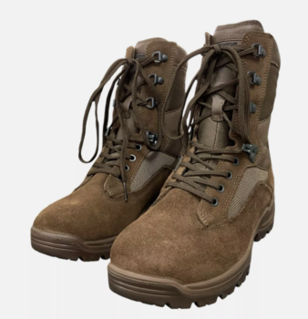 Brown Military Boots YDS Falcon Suede / Fabric Military Issue Combat Boots New / Used Graded Stock - main image