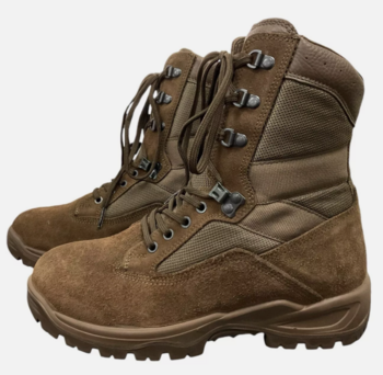 Brown Military Boots YDS Falcon Suede / Fabric Military Issue Combat Boots New / Used Graded Stock - main image