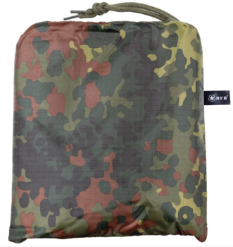 New Flecktarn Poncho Ripstop Wet Weather German Military Style Camo Poncho - main image
