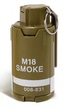 M18 Smoke Grenade - Plastic Expanding Olive Grenade - main image
