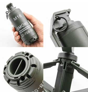 M18 Smoke Grenade - Plastic Expanding Olive Grenade - main image
