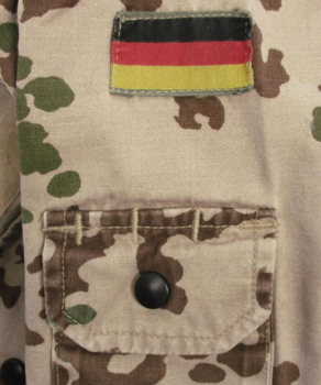 Tropentarn BW Shirt German Desert Flecktarn Camo Combat Shirt, Graded Stock - main image