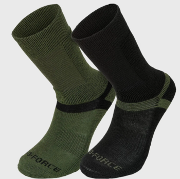 Wool Mix Task Force Socks Seamless Smooth Hiking / Walking / Army Sock In Olive Or Black (SOC083) - main image