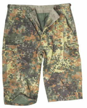 Flecktarn Shorts German Military Camo Combat Shorts Used Grade - main image