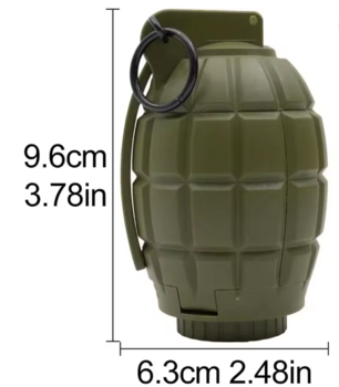 MF-36 Hand Grenade Olive Green Plastic Gel Fragmentation Dummy Grenade - main image