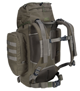 Forces Elite 44 Litre Molle Rucksack Army Style Pack Green Or Black, New - main image