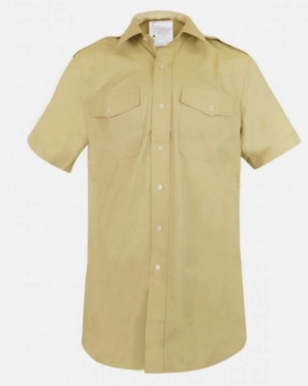 FAD Khaki Fawn Shirt British Army Issue Short Sleeved Other Ranks Fawn Shirt - main image