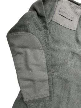 Black HMP Police Issue V Neck Fine Knit Pullover / Jumper, New - main image