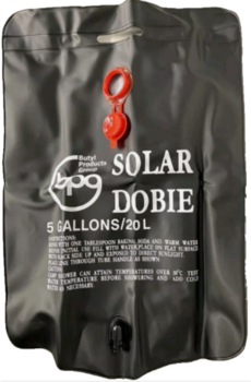 New Solar Shower 20 Litre / 5 Gallon Solar Dobie Camping Festival Shower - main image