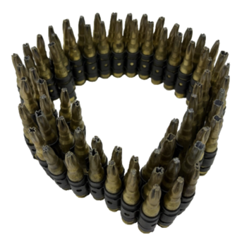 Bullet Belt for Sniper Rifle Brass Bullet Belt L43A - main image