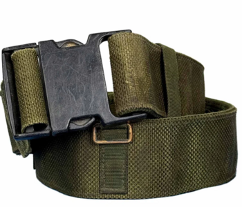 Olive Green PLCE Belt Used Genuine British Army Issue Graded Olive PLCE Belt  - main image
