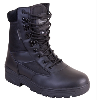 Black Kombat Cadet Patrol Boot - Half Leather/Half Nylon  - main image