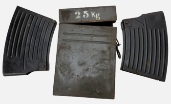 Original German WWII Dated Flak Anti-Aircraft 20 mm WW2 Gun Case And Magazines - main image