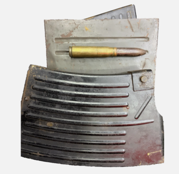 Original German WWII Dated Flak Anti-Aircraft 20 mm WW2 Gun Case And Magazines - main image