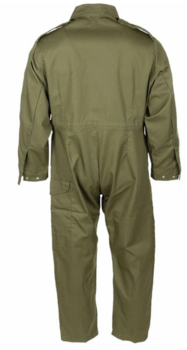 Olive Green Coverall Boilersuit British Army Issue Stud Fronted Old School Overall - main image