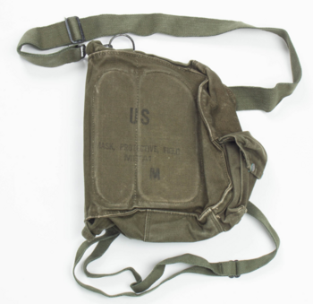 Gas Mask Bag Genuine U.S. Military Issue M17 Olive Green Gas Mask Bag  - main image