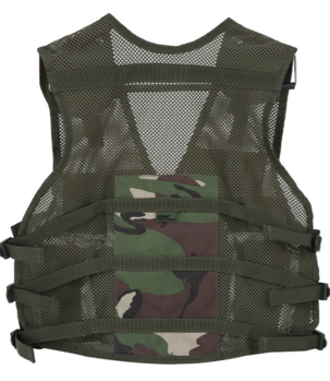 Children's Kids Woodland DPM Camo Multi Pocket Assault Vest - main image