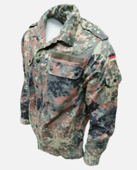 German Flecktarn Camo Shirt Genuine Military Shirt German Army Issue Used Graded & As New - main image