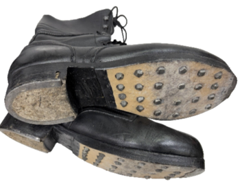 Hobnail Ammo Boots Austrian Military Issue Black Ranger Hobnail Hi-Leg Boots - main image