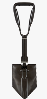New Black Folding Spade / Shovel Black 3 Way Military Style - main image