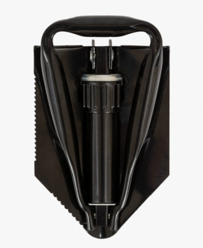 New Black Folding Spade / Shovel Black 3 Way Military Style - main image