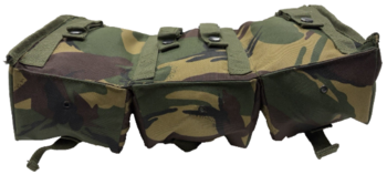Tripple Utility Pouch Woodland DPM Tough Heavy Duty PLCE Waterproof Pouch ~ New TT930 - main image